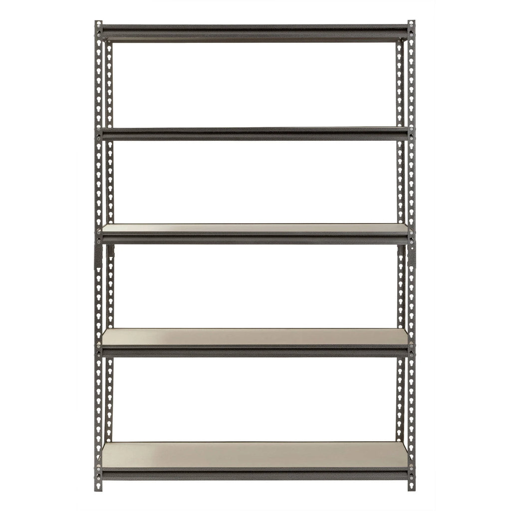 Muscle Rack 48"W x 18"D x 72"H 5-Shelf Steel Freestanding Shelves, Silver