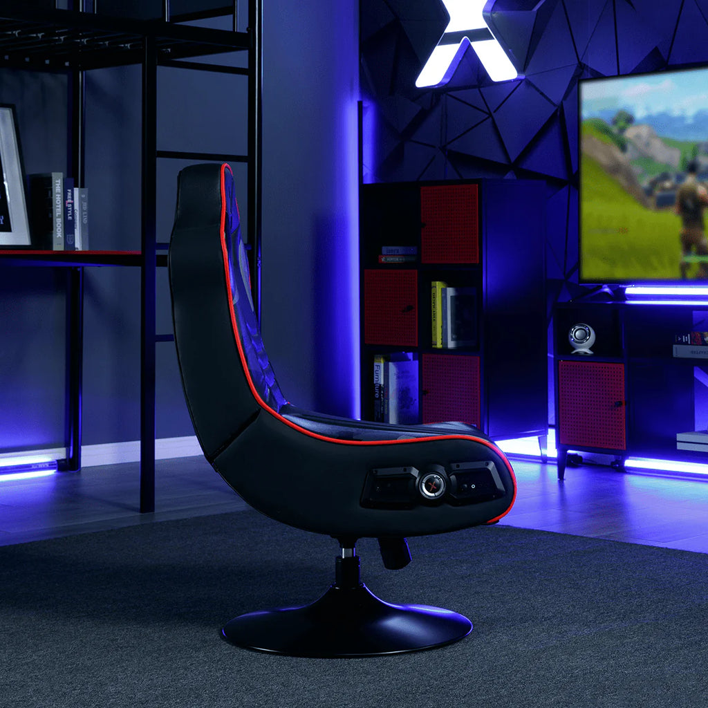 X Rocker Bolero Jr 2.1 Audio Pedestal Gaming Chair, Black PU 26.77" x 24.41" x 36.81"