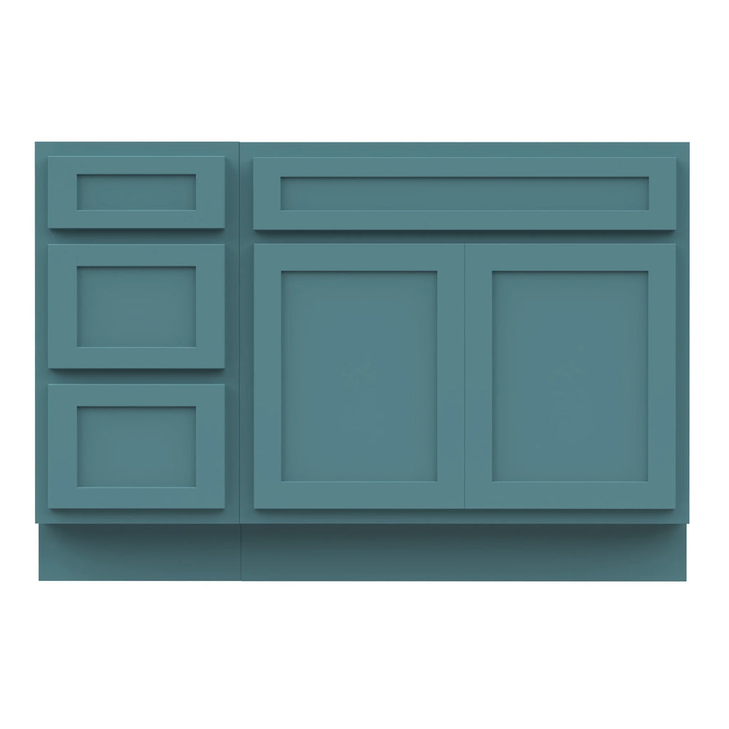 45 in. W x 21 in. D x 32.5 in. H Bath Vanity Cabinet without Top in Gray
