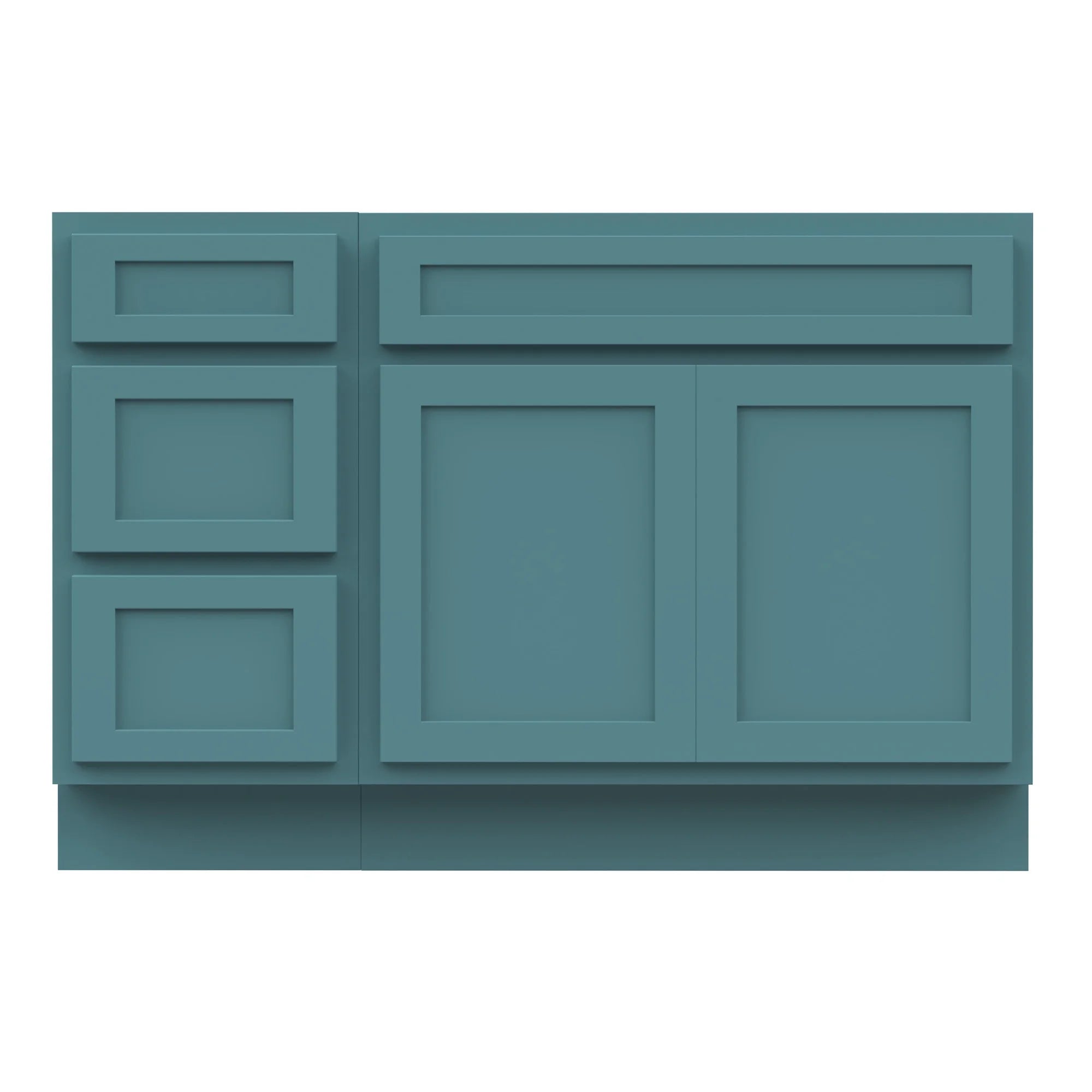45 in. W x 21 in. D x 32.5 in. H Bath Vanity Cabinet without Top in Gray