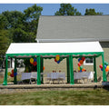 Party Tent, 10' x 20'/3m x 6m, Green/White