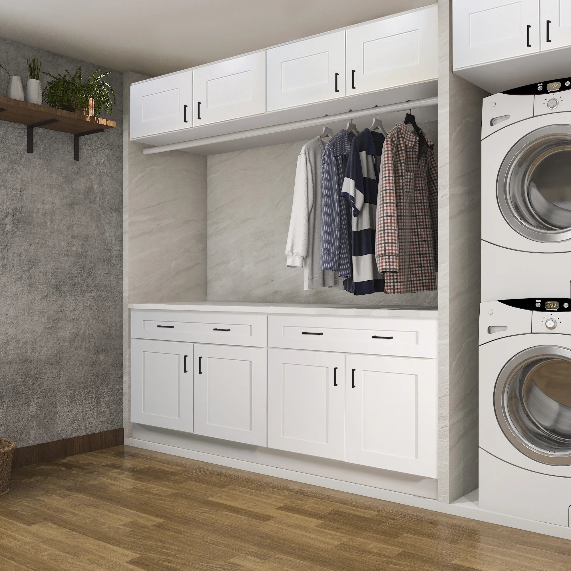 Design House Brookings Ready to Assemble Shaker Style Wall Kitchen Cabinet (15" x 36" x 12"), White