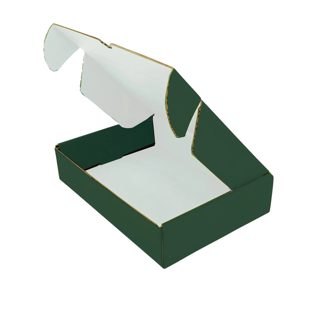 Ucanpack Heavy Duty Boxes For Moving Deluxe Mailer Box Medium, Green, 9 x 6? x 2" - 50 Pcs