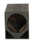 Single 12-Inch Ported Car Subwoofer Enclosure Box, Triangle Port Design with 2.2 Cu. Ft. Air Space