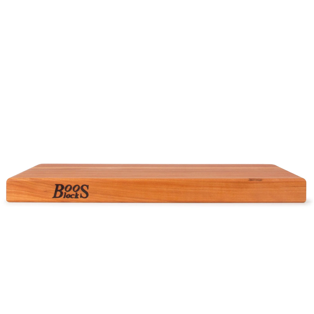 John Boos R-Board Reversible Wood Cutting Board, 18" x 12" x 1 1/2", Cherry