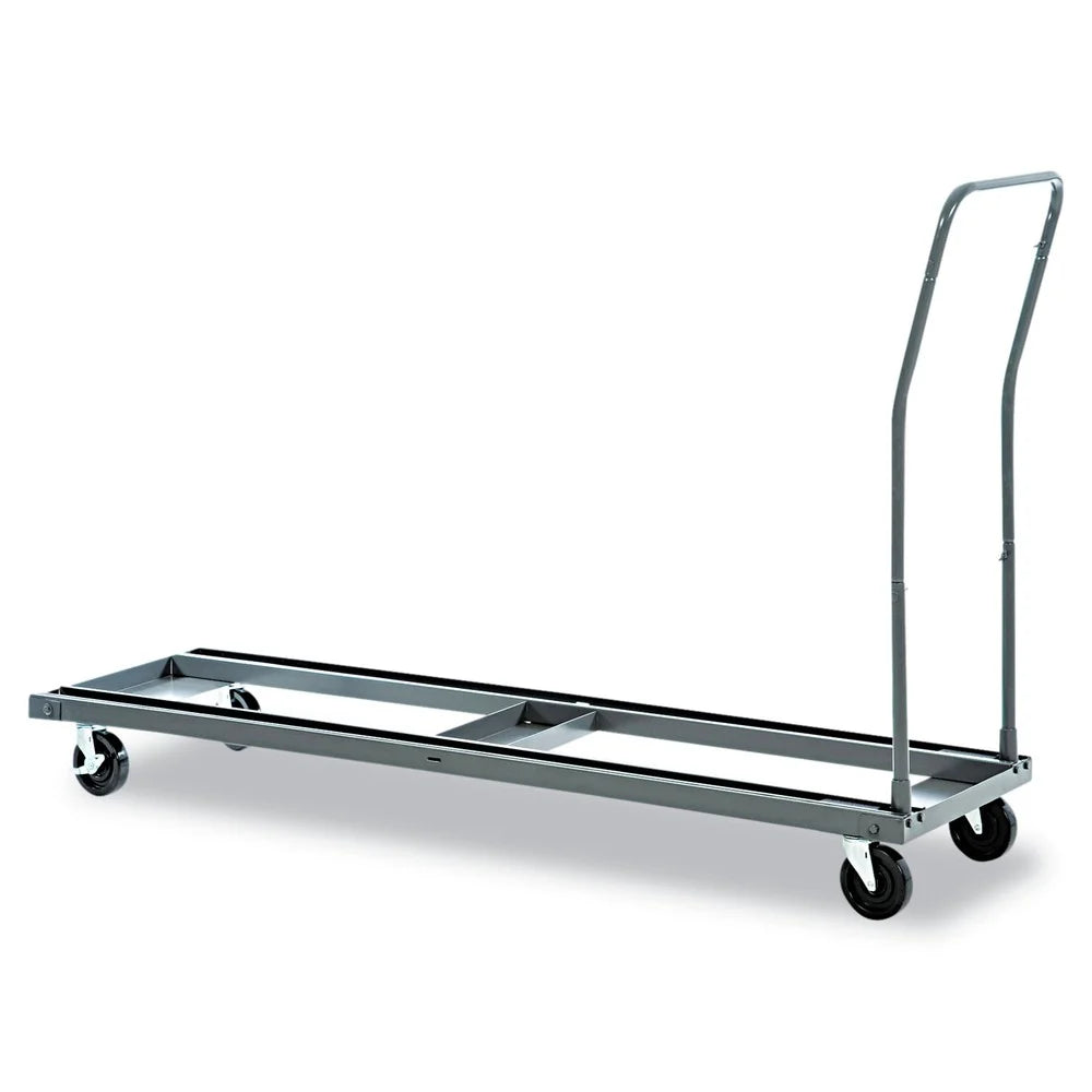 Alera ALEFTCART 20.86 in. x 50.78 in. to 72.04 in. x 43.3 in. 600 lbs. Capacity Metal Chair/Table Cart - Black