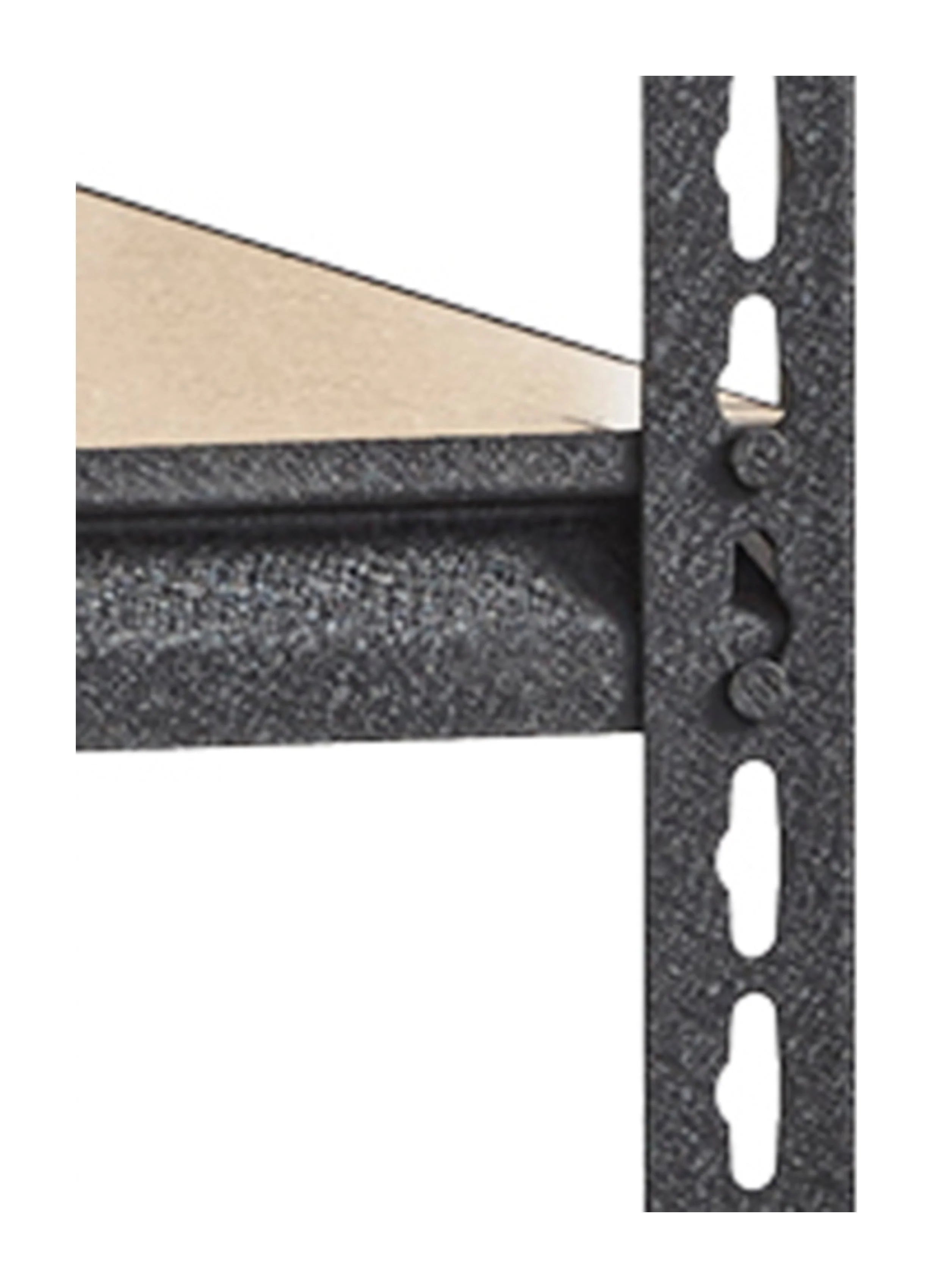 Iron Horse 2300 Riveted Steel Shelving 4-Shelf Unit, 18D x 36W x 60H, Black