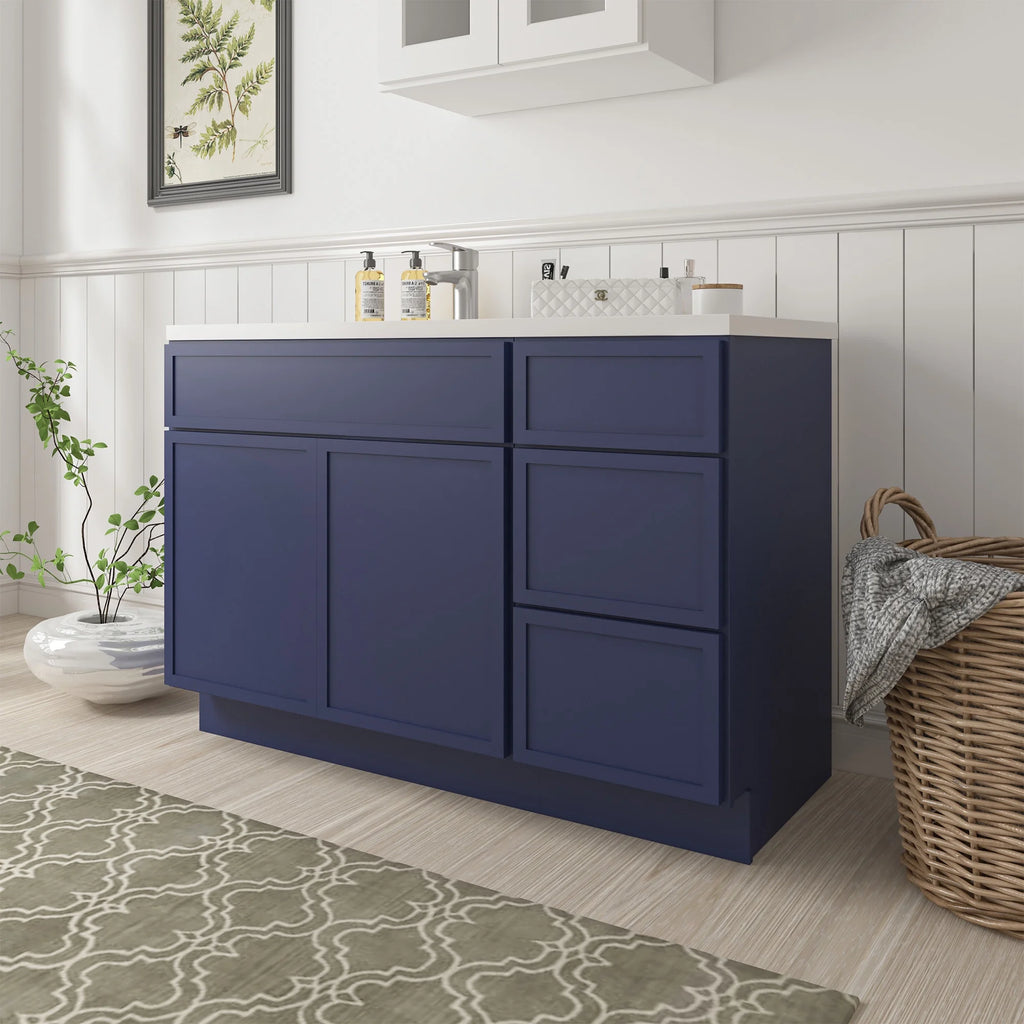45 in. W x 21 in. D x 32.5 in. H Bath Vanity Cabinet without Top in Gray