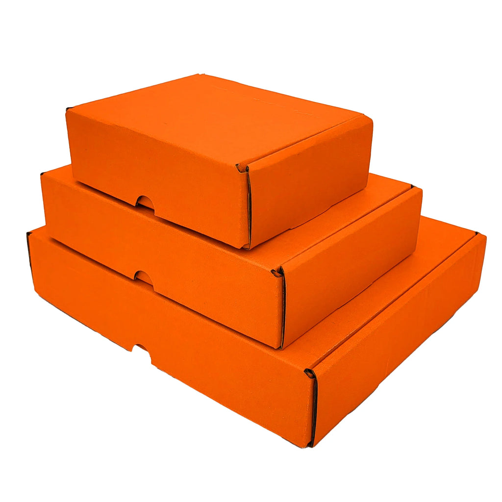 Ucanpack Heavy Duty Boxes For Moving Deluxe Mailer Box Medium Orange, 12 x 12 x 6" - 25 Pcs
