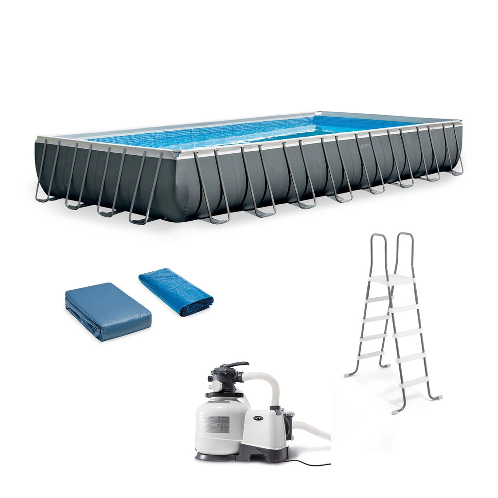 INTEX Ultra XTR 24' x 12' x 52" Above Ground Swimming Pool Set w/ Pump