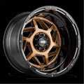 D2952R87 20 x 9 GD14 0 mm Offset 5 x 127 Gloss Bronze with Black Lip Wheel