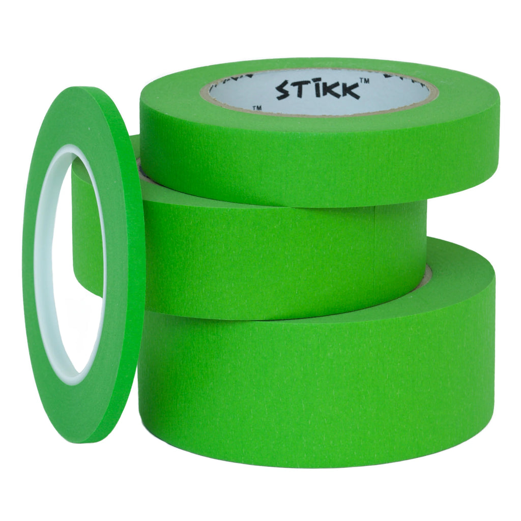 Case Of 24 Rolls 2" x 60 yards (48mm x 55m) Painters Masking Tape Green STIKK