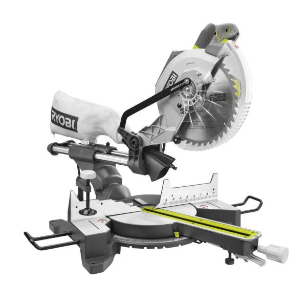 15 Amp 10-Inch Corded Sliding Compound Miter Saw with LED Cutline Indicator, Bevel & Precise Cutting Tool