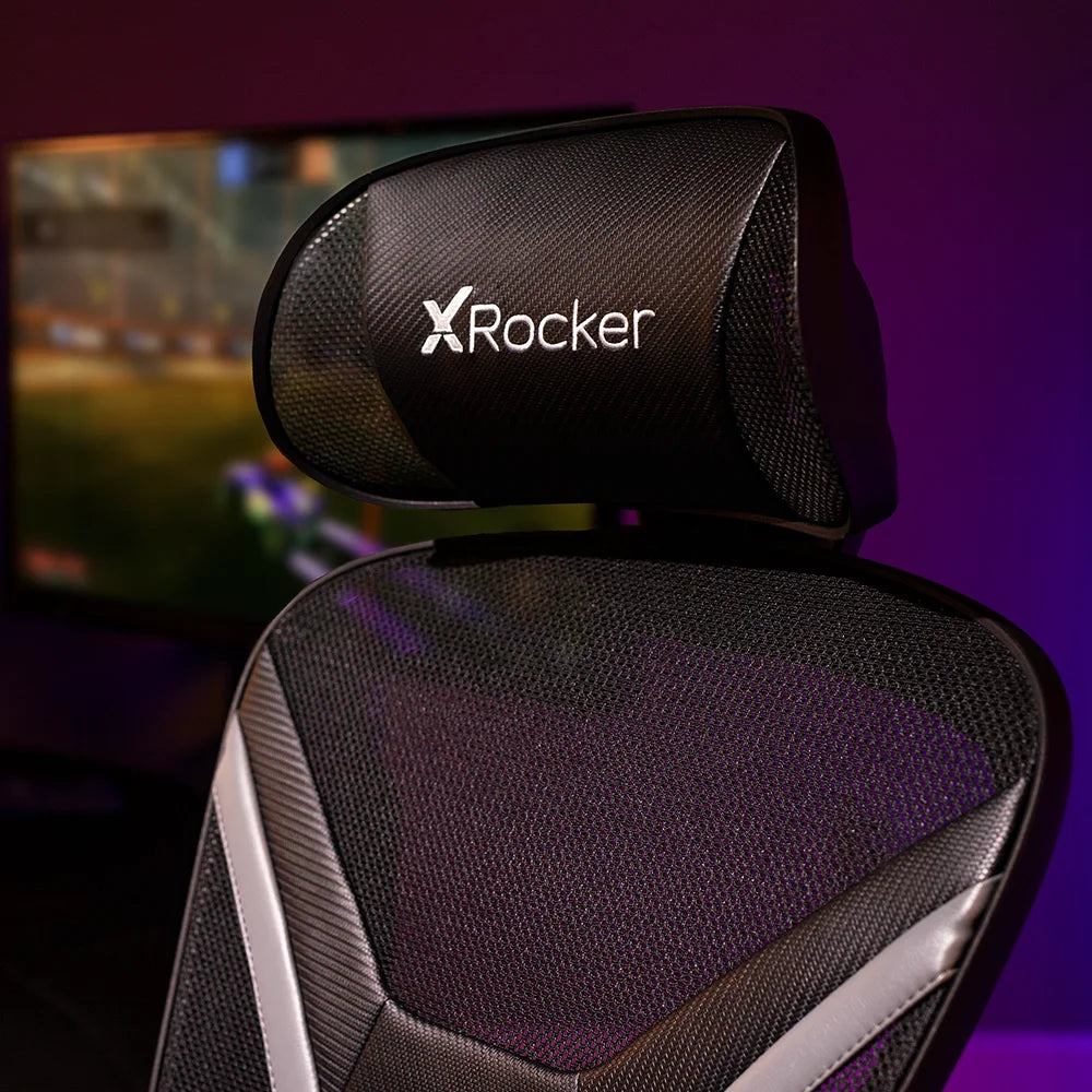 X Rocker Voyage Mesh Gaming Chair, Black, 24.8 x 25 x 41.92-45.66