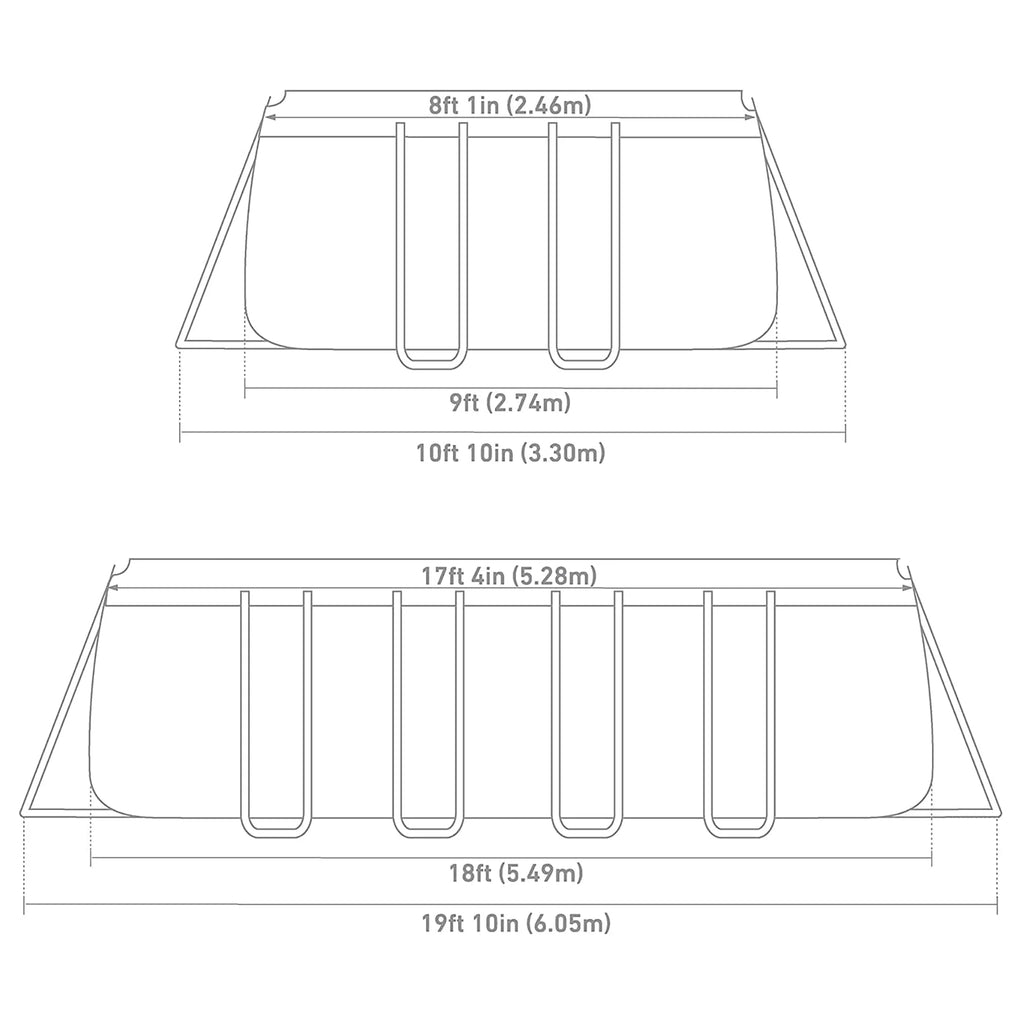 INTEX Ultra XTR 24' x 12' x 52" Above Ground Swimming Pool Set w/ Pump