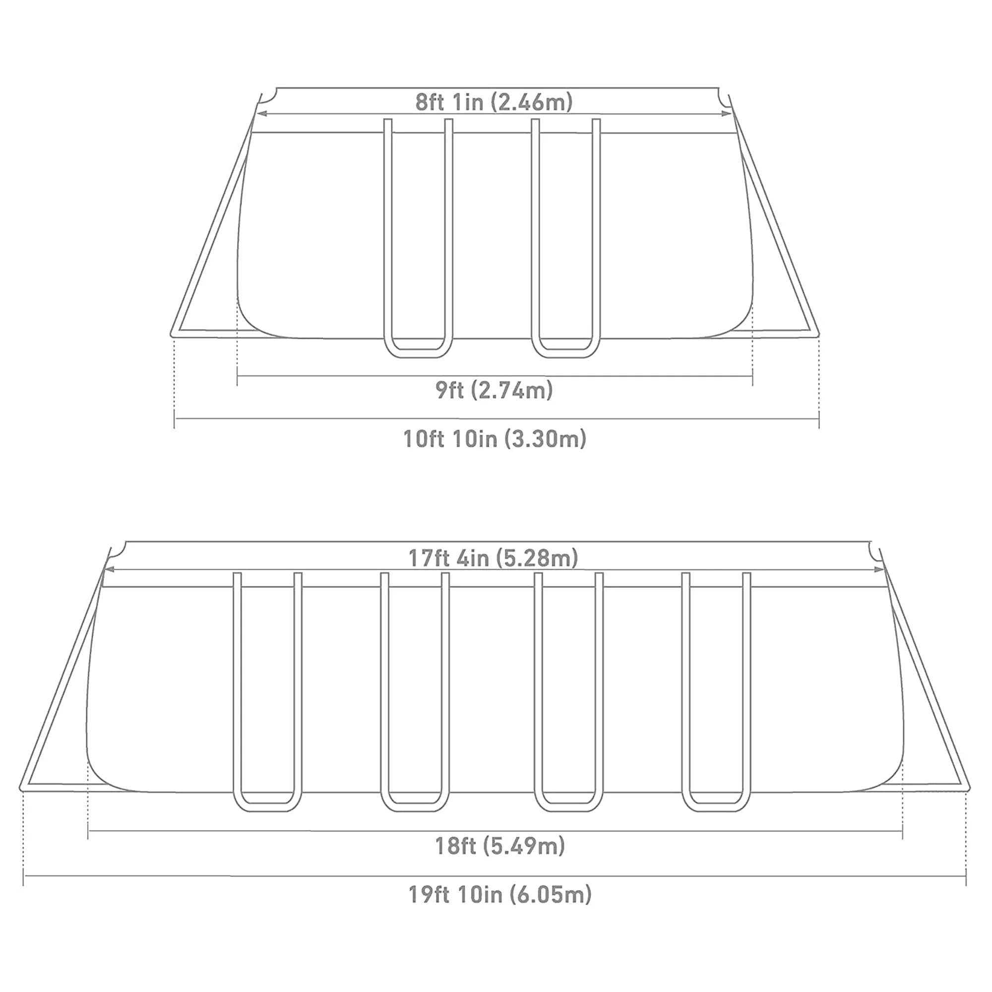 INTEX Ultra XTR 24' x 12' x 52" Above Ground Swimming Pool Set w/ Pump