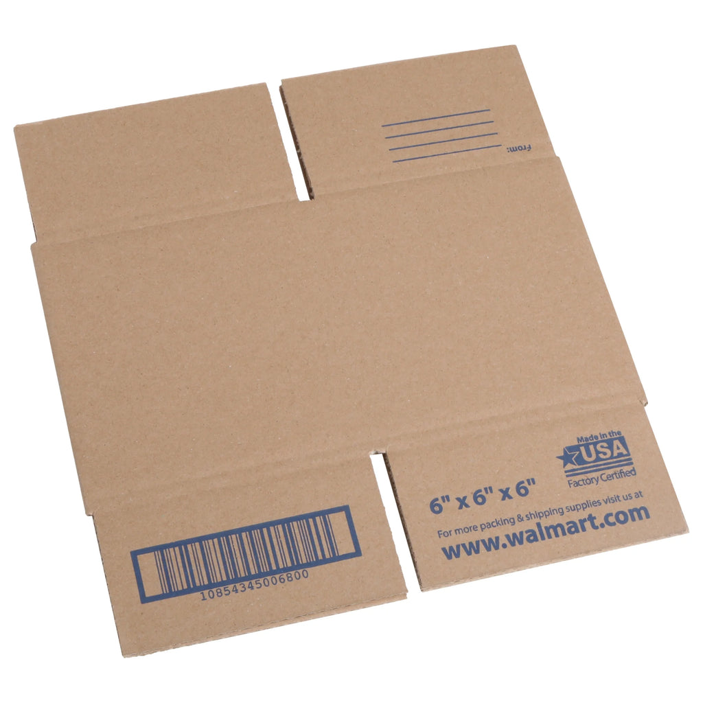 (10 pack) Pen+Gear Recycled Shipping Boxes, 6 in. L x 6 in. W x 6 in. H, 30-Count