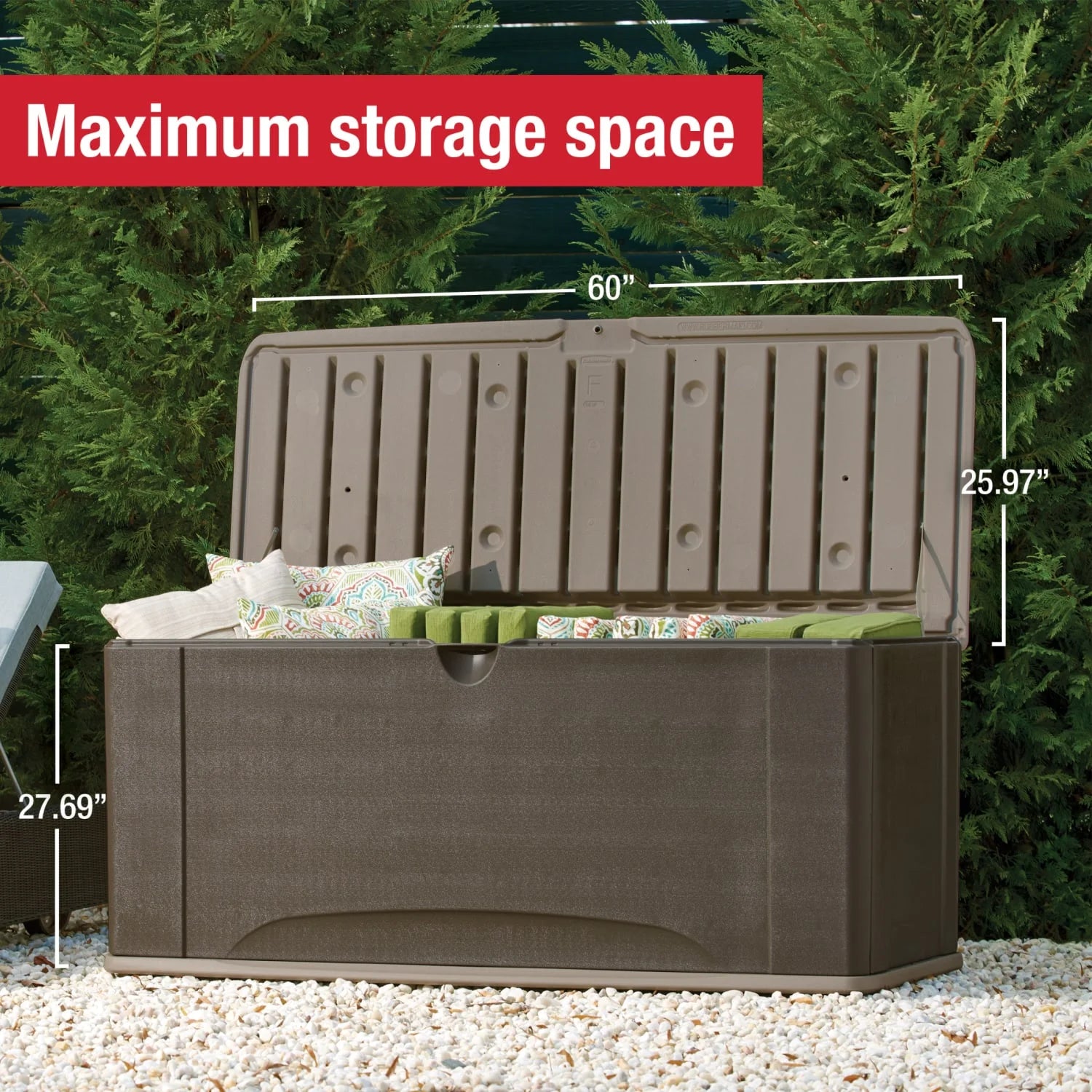Rubbermaid Deck Box with Seat - X-Large