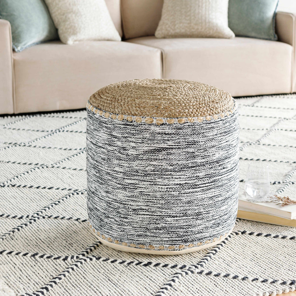 Hauteloom Lavenham 18" x 18" x 16" Pouf