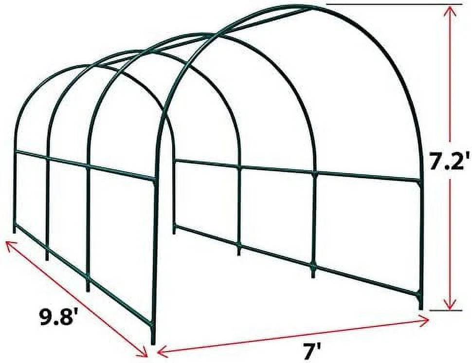 Steel Garden Arch Metal Garden Arch Multi-Size Climbing Plants Arch Arbor (6.5'x 7' x 7.2')