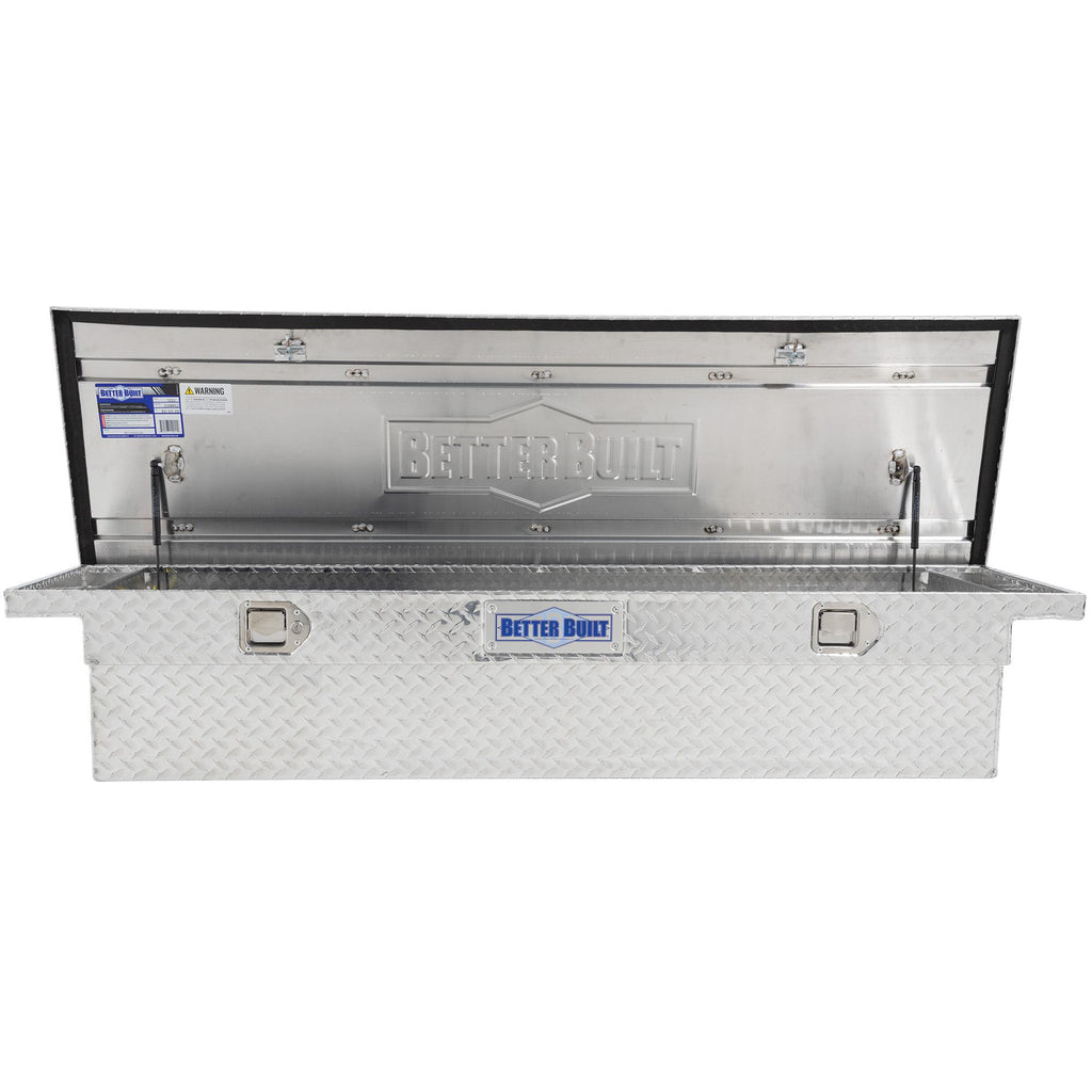UWS Low Profile Aluminum Truck Tool Box with Stainless Steel Handles, Pickup Bed Storage Chest