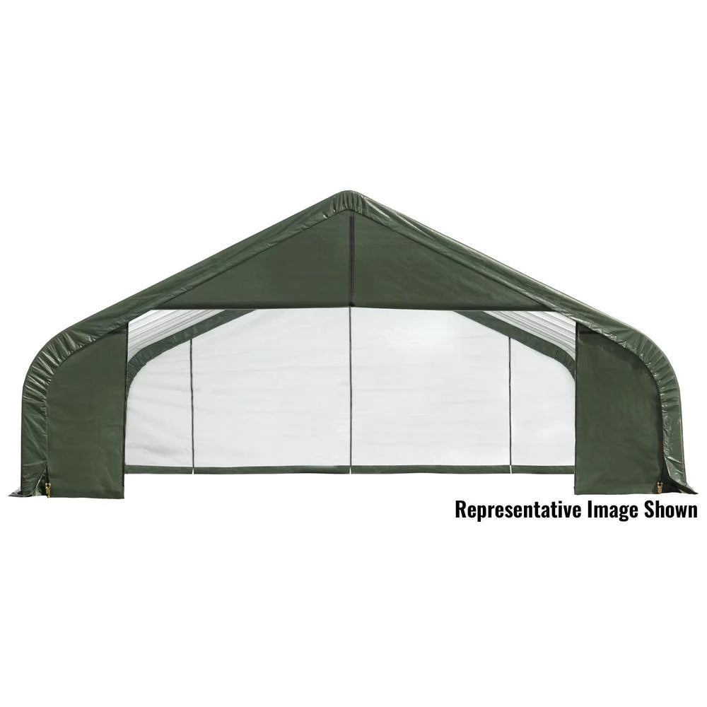 ShelterLogic 28' x 20' x 20' Peak Style Shelter, Green