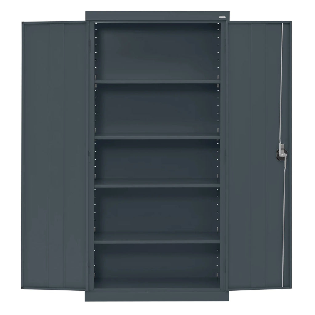 Sandusky Elite Series Steel Freestanding Garage Cabinet in Charcoal (36 in. W x 72 in. H x 24 in. D)