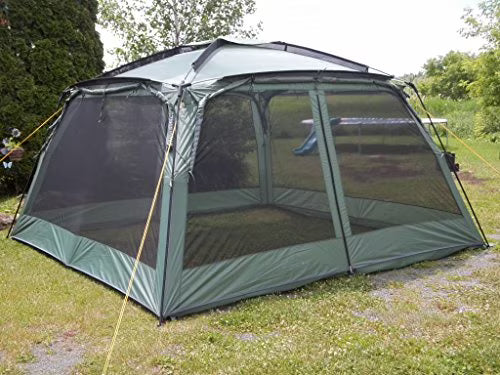 Yanes NEW Kuche Kitchen Tent (12 x 12 x 7'6'') with Rain Panels, Screen House, Dining Shelter, Tent