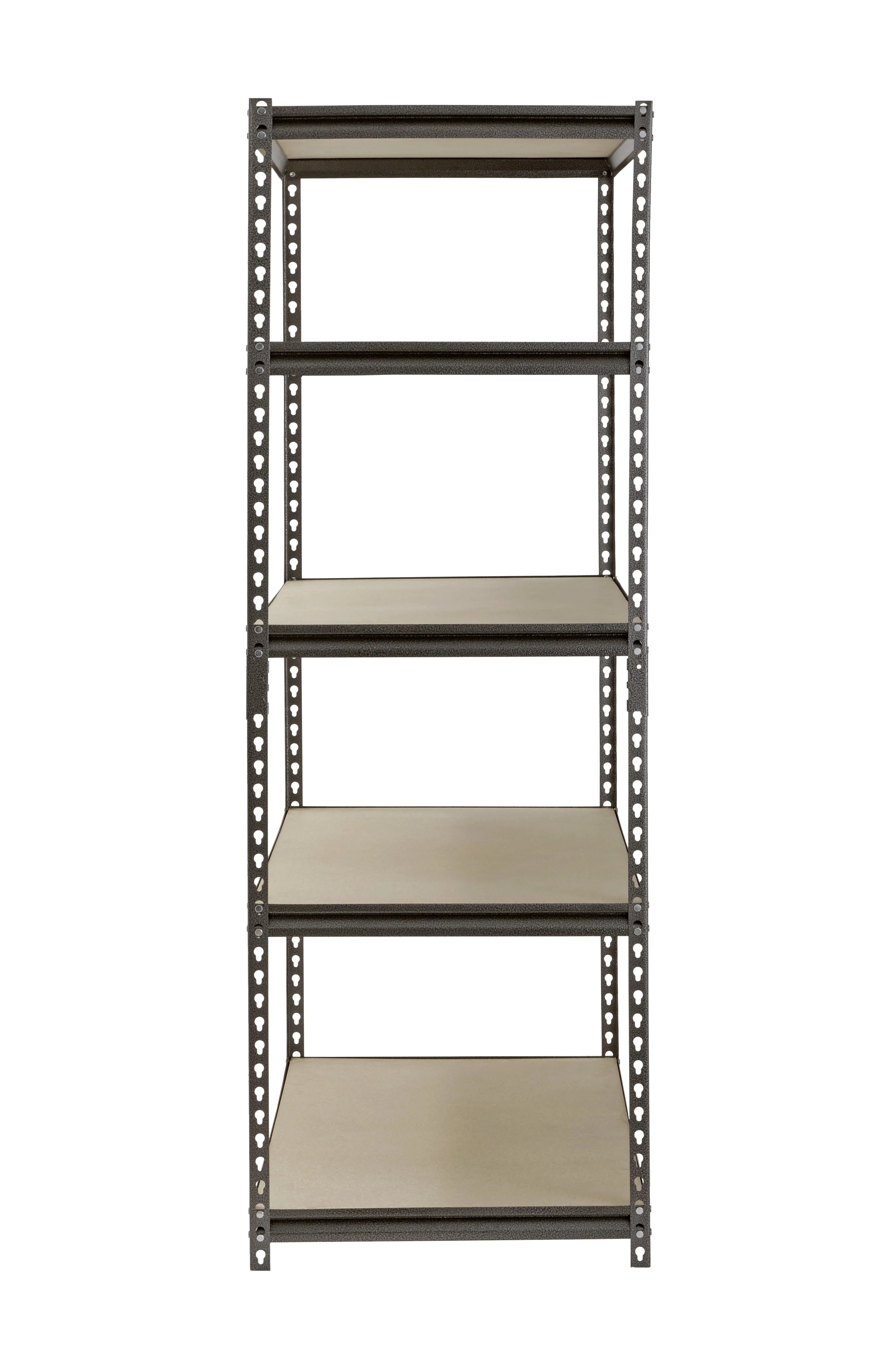 Muscle Rack 48"W x 24"D x 72"H 5-Shelf Steel Freestanding Shelves, Silver