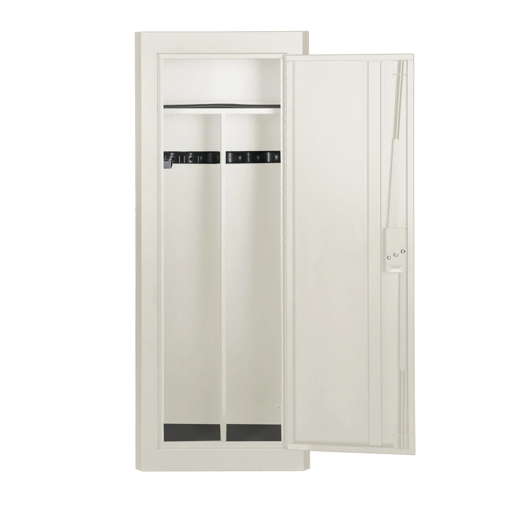 Mossy Oak 18 Gun Security Cabinet, 21 in x 18 in x 55 in, Rifle, Key Lock, White