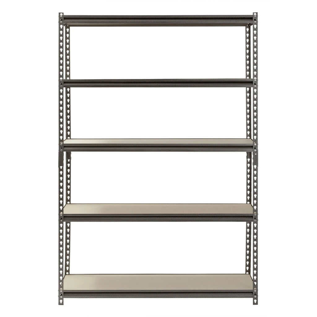 Muscle Rack 48"W x 18"D x 72"H 5-Shelf Steel Freestanding Shelves, Silver