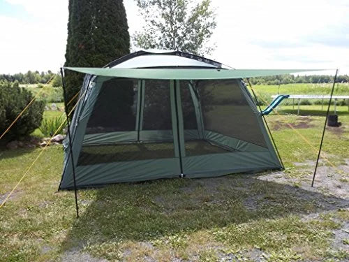 Yanes NEW Kuche Kitchen Tent (12 x 12 x 7'6'') with Rain Panels, Screen House, Dining Shelter, Tent