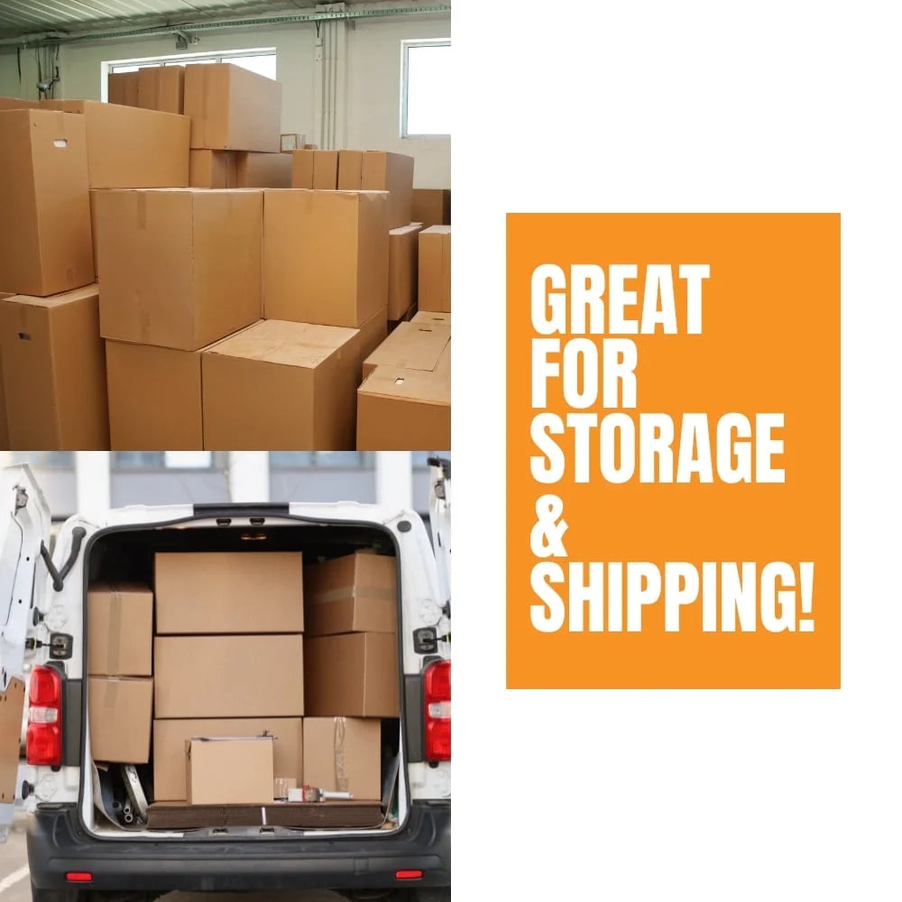 Durable Corrugated Cardboard Packing Boxes, 28 x 20 x 10 Inches, 15 Per Bundle, Storage