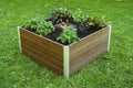 Vita Urbana 4'L x 4'W x 22"H Vinyl Keyhole Composting Garden, Espresso Brown, VT17501