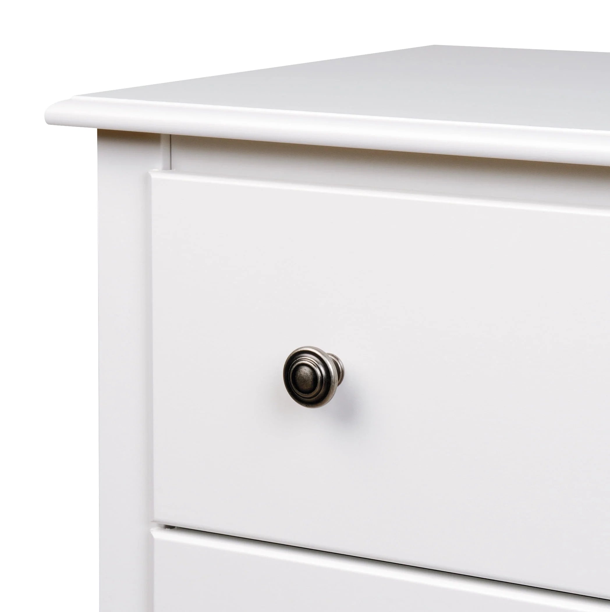 Prepac Monterey 6 Drawer Wooden Double Dresser, 16" x 59" x 29", White
