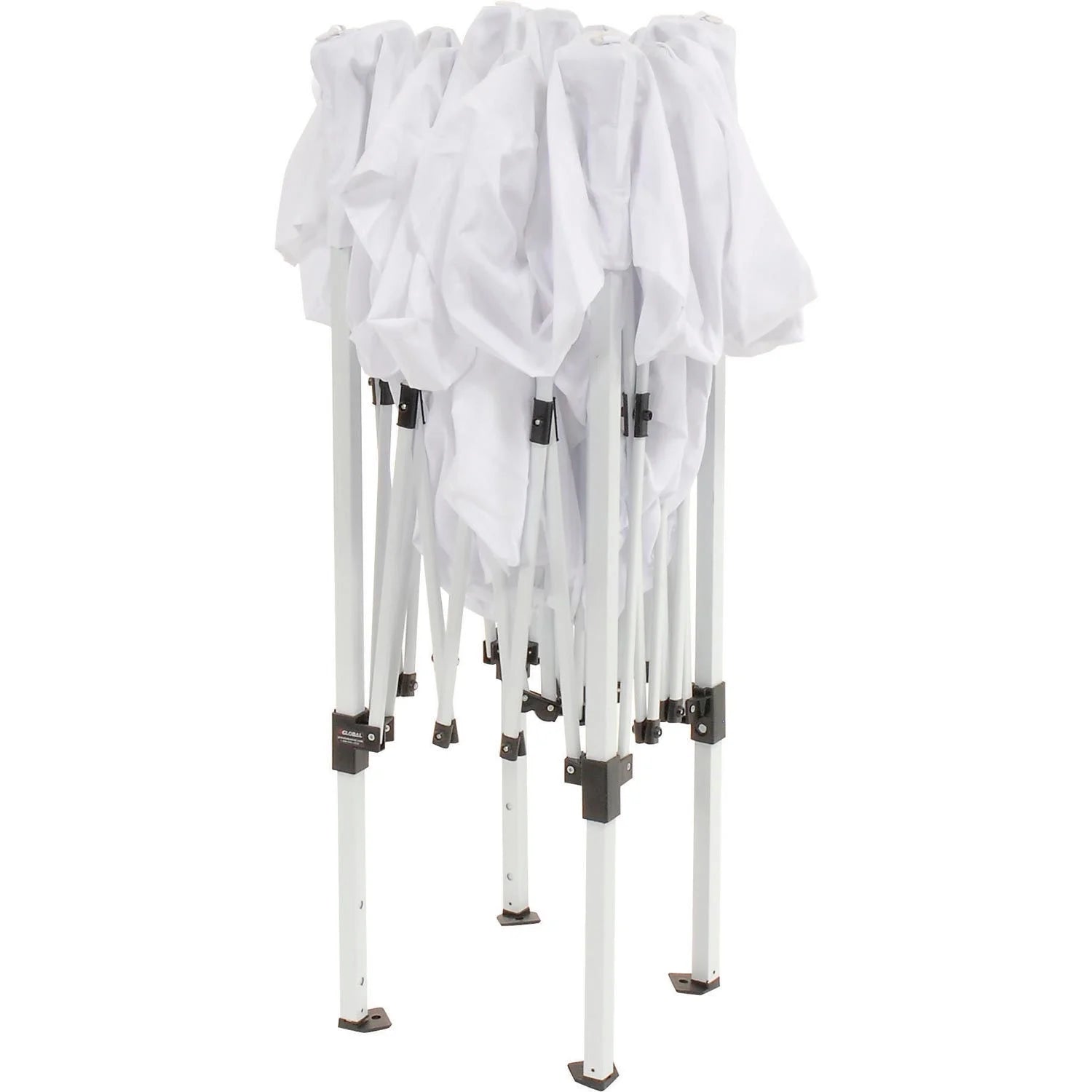 Portable Pop Up Canopy, Slant Leg, 10'L X 10'W X 8' 11"H, White