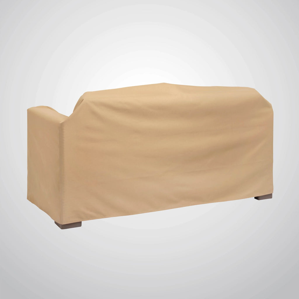 Modern Leisure Basics Patio Loveseat Cover, 2-Pack, 55"L X 33"W X 38"H, Khaki