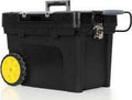 STANLEY Rolling Contractor Chest, Plastic, Black, 24" W x 15" D x 16-1/2" H