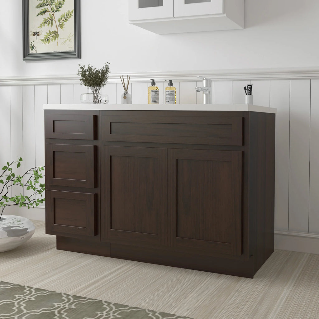 45 in. W x 21 in. D x 32.5 in. H Bath Vanity Cabinet without Top in Gray