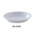 Yanco NS-036W 36 oz Nessico Oval Bowl, White - 10 x 7.375 x 2.25 in. - Pack of 24
