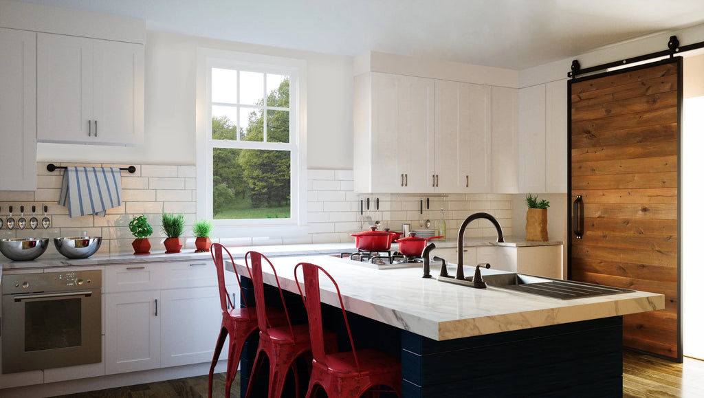 Design House Brookings Assembled Shaker Base Kitchen Cabinet (27" x 34.5" x 24", Sherwin Williams? White