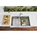 9 x 20.5 x 33 in. Quatrus R15 Ergon Apron Super Single Basin Kitchen Sink, Stainless Steel