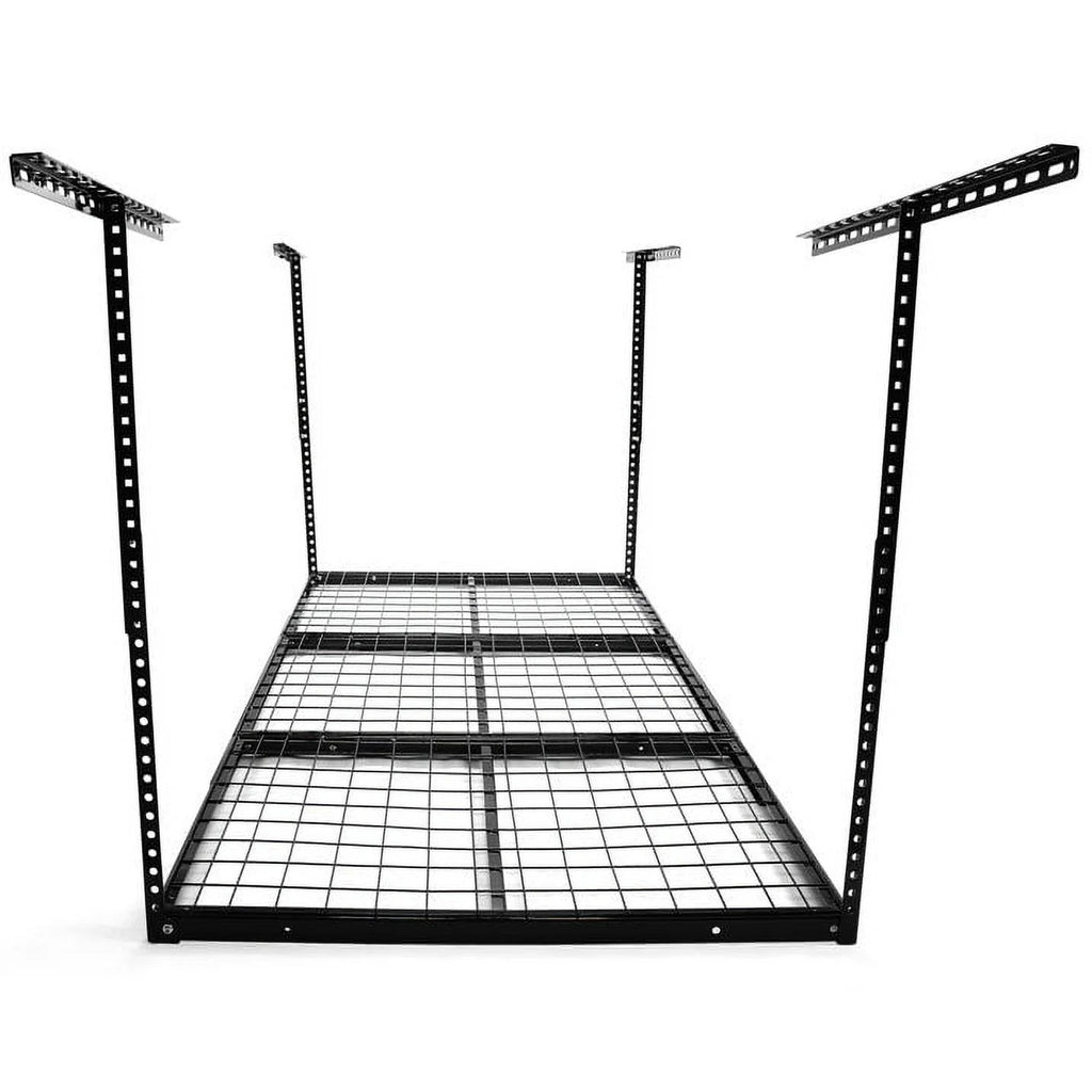 Kojem Overhead Garage Storage Rack Construction Garage Storage, 72" L x 36" W x 33" H, Black