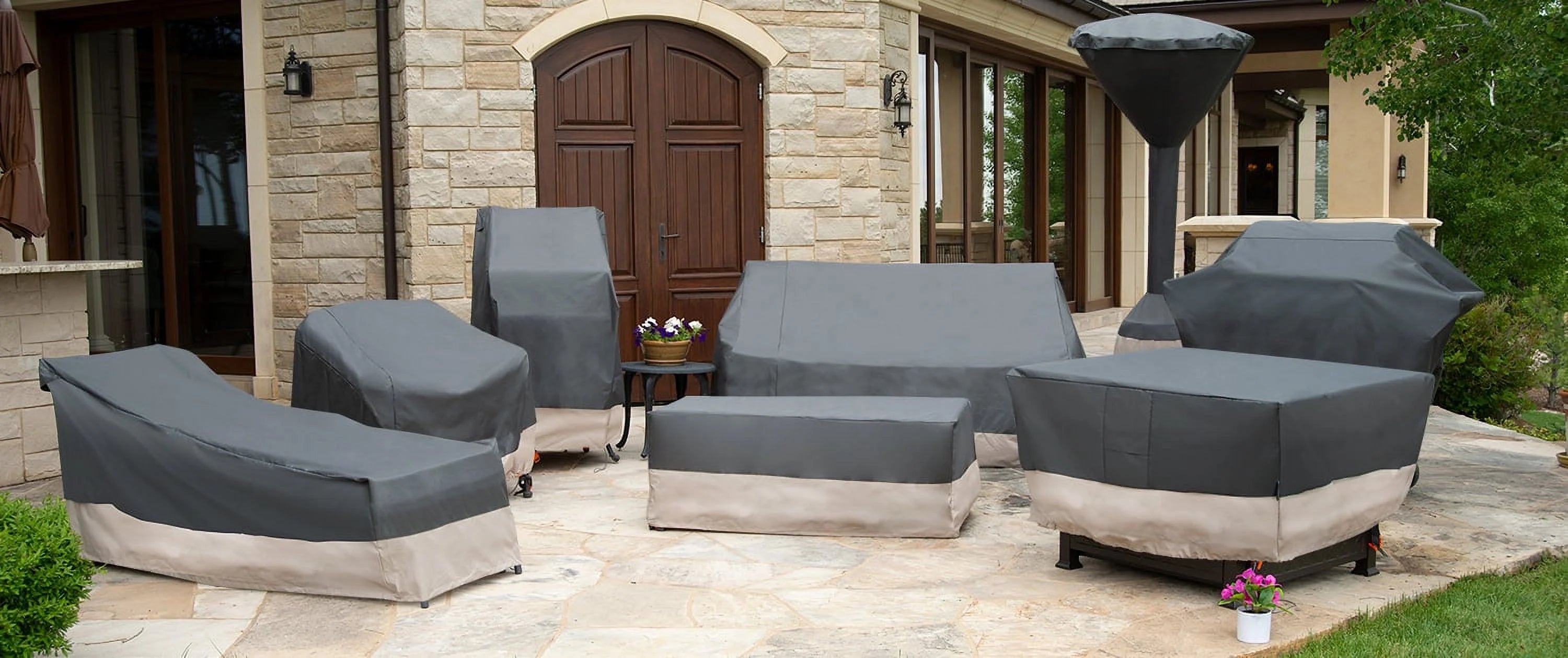 Modern Leisure Renaissance Patio Swing Cover, 81"L x 52"W x 70"H, Gray