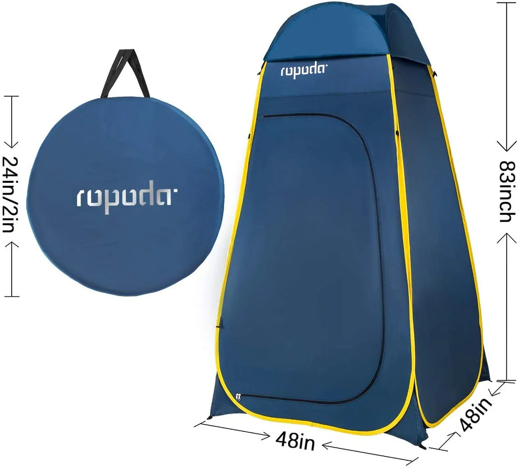 ROPODA Pop Up Tent 83inches x 48inches x 48inches - Upgrade Privacy Tent for Camping, Travel, and Outdoor Activities