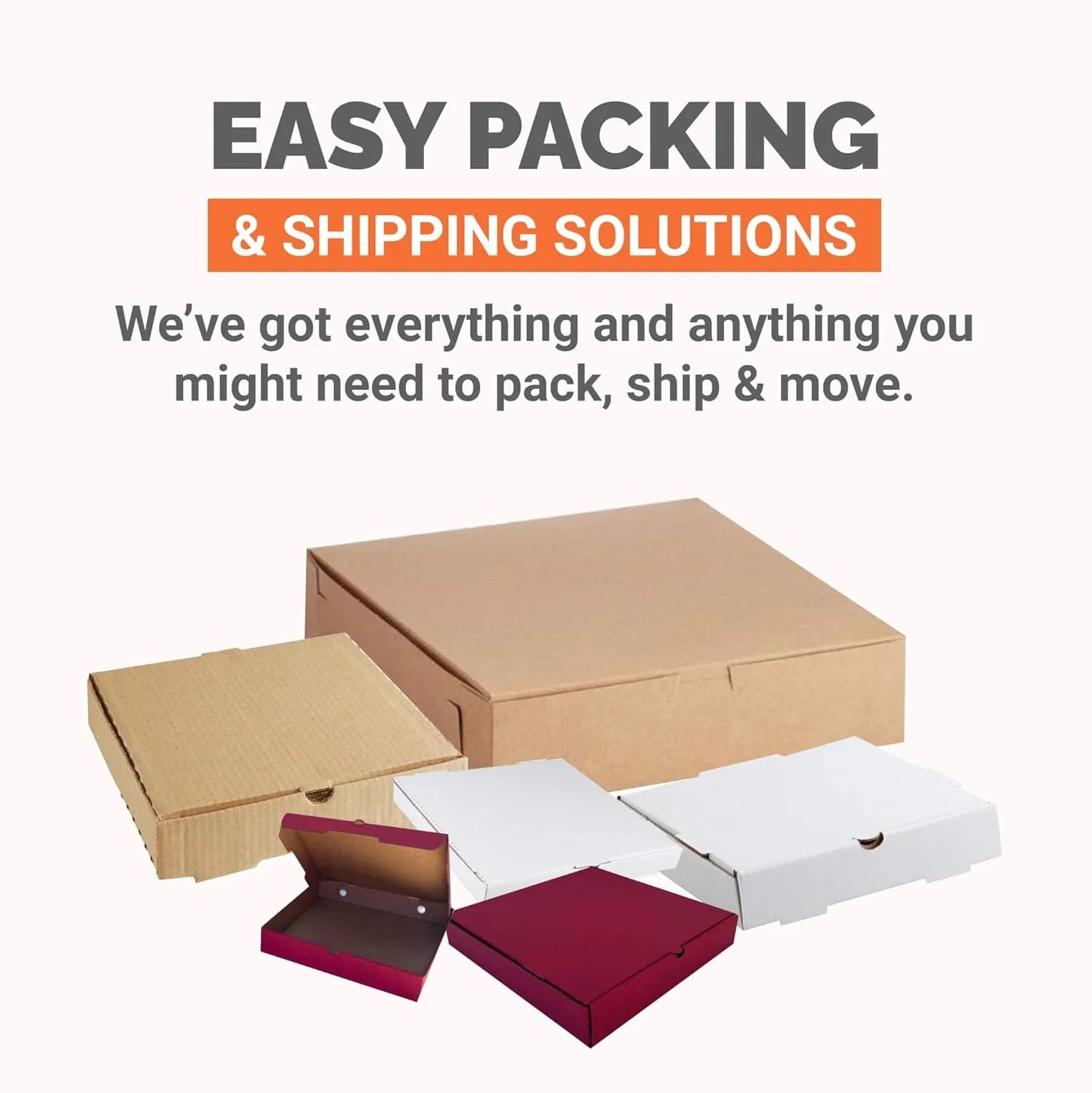 Ucanpack Corrugated Mailer Box Packing Supplies For Moving Large Black , 14 x 10 x 6" - 25 Pcs