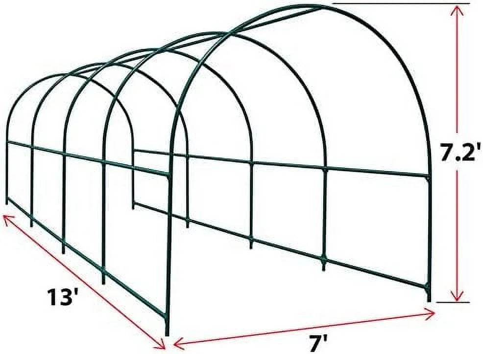 Steel Garden Arch Metal Garden Arch Multi-Size Climbing Plants Arch Arbor (6.5'x 7' x 7.2')