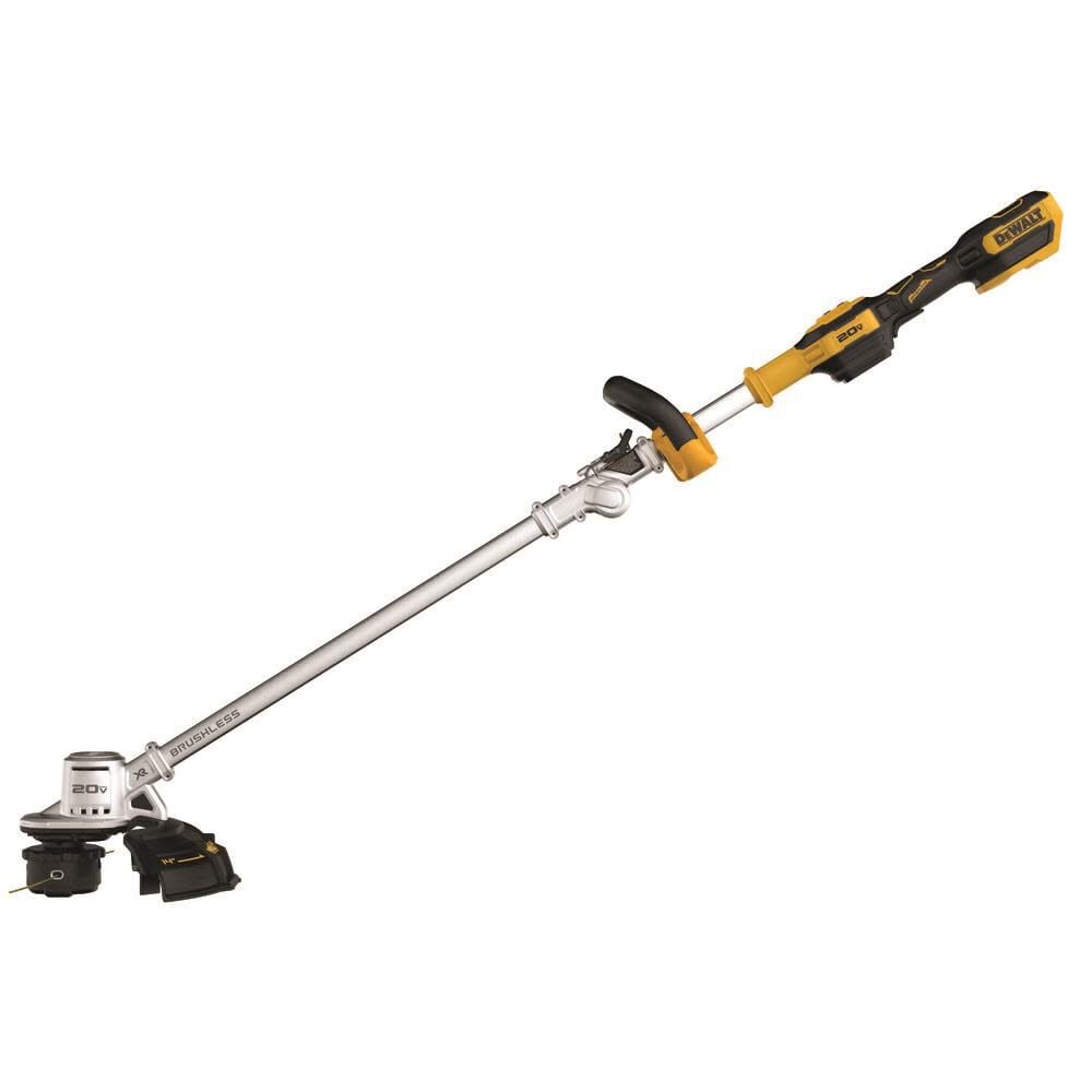 Brushless 14-Inch Cordless String Trimmer & Blower Combo Kit - Folding Trimmer with Battery and Charger