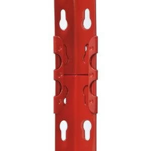 Muscle Rack 48"W x 24"D x 72"H 5-Shelf Steel Shelving, Red