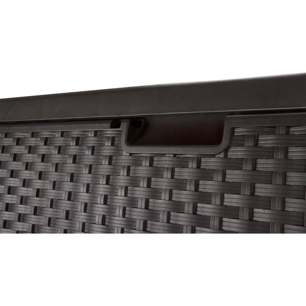 Suncast Resin 99-Gallon Deck Box - Mocha Brown - DBW9200- 52 in D x 27.5 in H x 27.6 in W